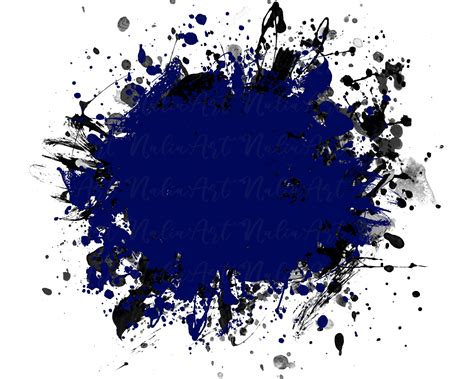 Background Paint Splatter Blue Black Splash Frame Splatter Background ...