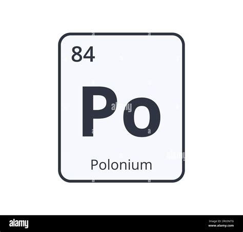 Polonium Chemical Symbol Stock Vector Image & Art - Alamy