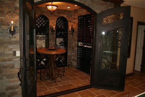 Wine Cellar - Lighting in this wine cellar gives a gothic feel for the ...