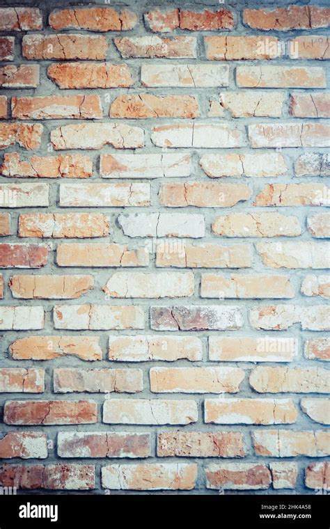 Vintage, cracked brick wall Stock Photo - Alamy