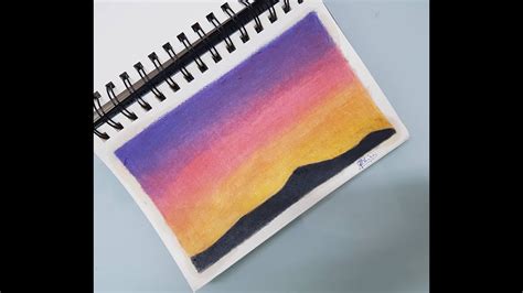 Stunning Sunset Color Pencil Drawing: See the Breathtaking Results!