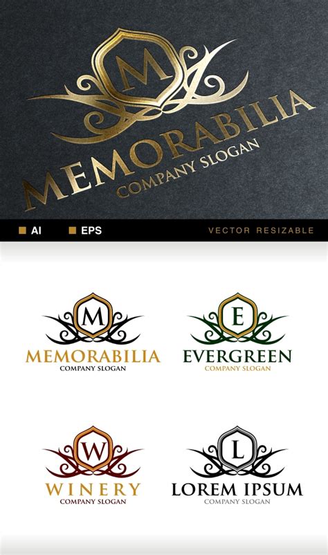 Crest Logo Template on Behance