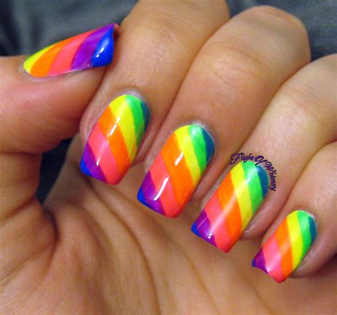 Neon Rainbow | Rainbow nail art designs, Rainbow nails, Rainbow nails ...