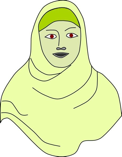 Clipart cartoon muslimah