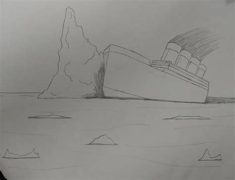 A remake of that iceberg collision drawing done by L.P. Skidmore : titanic