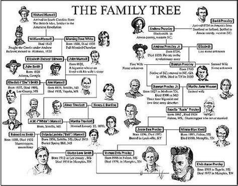 The Presley Family Tree | Elvis presley family, Elvis presley biography, Elvis presley