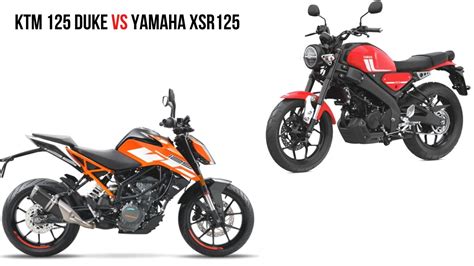 KTM 125 Duke Vs Yamaha XSR 125 – Specs Comparison