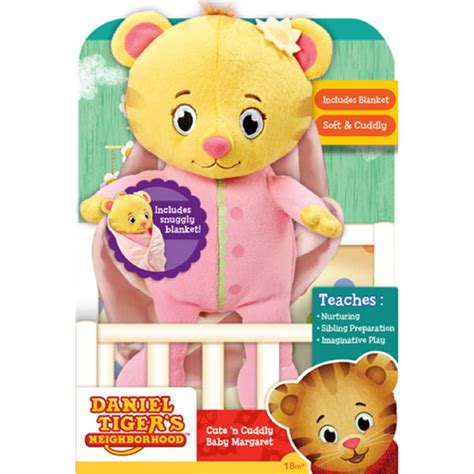 Daniel Tiger's Neighborhood Cute and Cuddly Baby Margaret Plush Pink/Yellow - Walmart.com ...