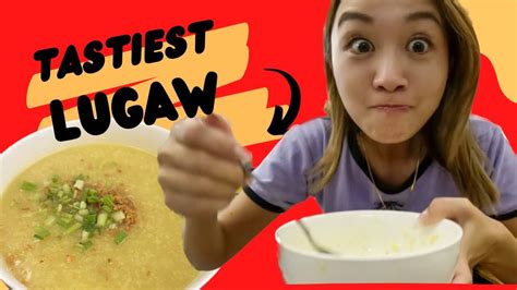 Japanese Girl Try Filipino food for the first time!!【40pesos Lugaw】 - YouTube