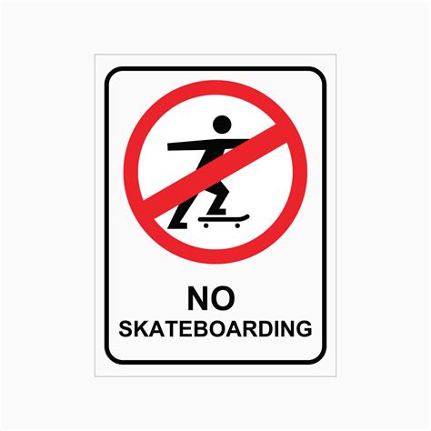 NO SKATEBOARDING SIGN – Get signs