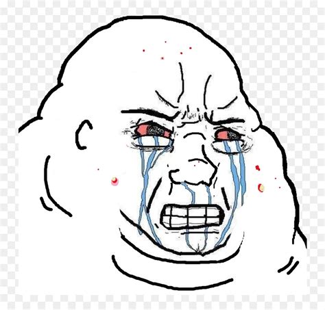 Fat Crying Wojak, HD Png Download - vhv