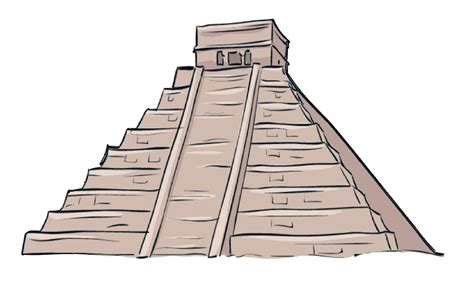 Chichen Itza Drawing at GetDrawings | Free download