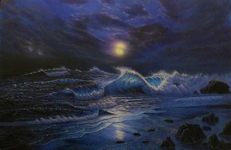 Stormy Night Painting by Thomas Futyna