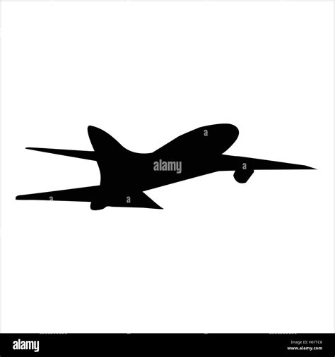 Planes black silhouette Stock Vector Image & Art - Alamy