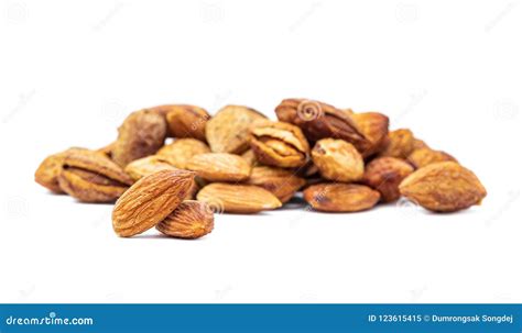 Roasted Almond Seed High Protein Healthy Natural Food Stock Image - Image of brown, natural ...