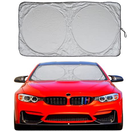 Buy Car Windshield Sunshade with Storage Pouch by A1 Sun Shade Foldable Automotive Car Truck SUV ...