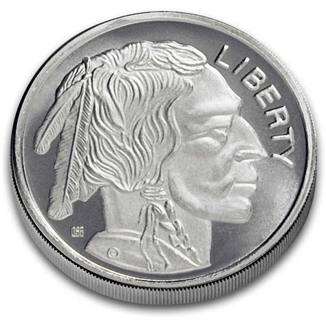 One Troy Ounce 999 fine Silver Buffalo Silver Rounds 1 oz