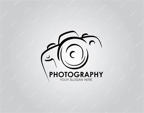 Premium Vector | Hand drawn of camera photography logo icon design template