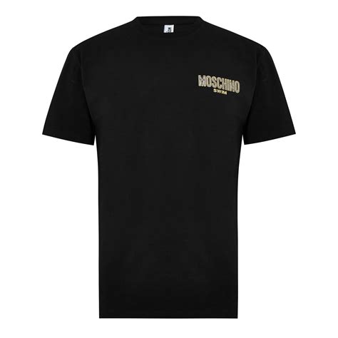 MOSCHINO | Logo T-Shirt | Men | Black 0555 | Flannels