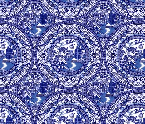 BLUE WILLOW PATTERN FABRIC » Patterns Gallery