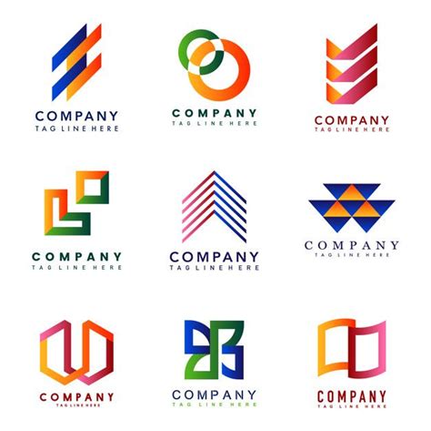 Set of company logo design ideas vector | Free Vector #Freepik # ...