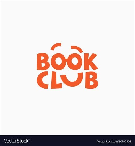 Book club logo Royalty Free Vector Image - VectorStock