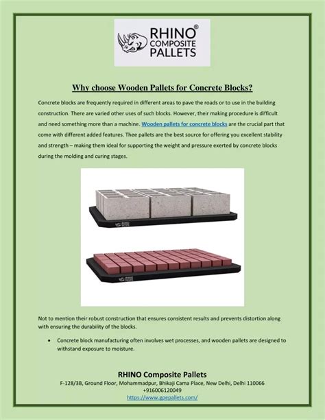 PPT - Why choose Wooden Pallets for Concrete Blocks PowerPoint ...