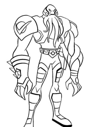 Ben 10 Vilgax Coloring Page » Turkau