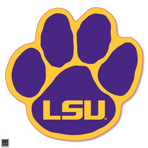 LSU Tigers 3" Vinyl Decal 6-Pack