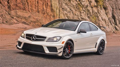 2012 M-Benz C63 AMG Black Series Aerodynamics Package Diamond White - Front | Caricos