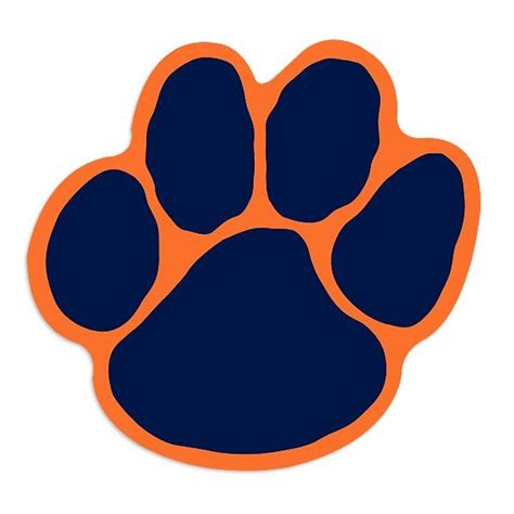 Download Auburn Tiger Paw Clipart | Belle Haven Elementary School | Pinterest | Auburn tigers ...