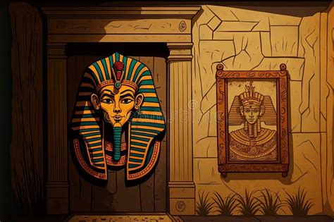 Ancient Egyptian Tomb Murals Stock Illustration - Illustration of ...