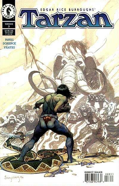 Tarzan (Dark Horse Comics, 1996) #3 signed by Arthur Suydam Dark Comics, Dark Horse Comics, Lord ...