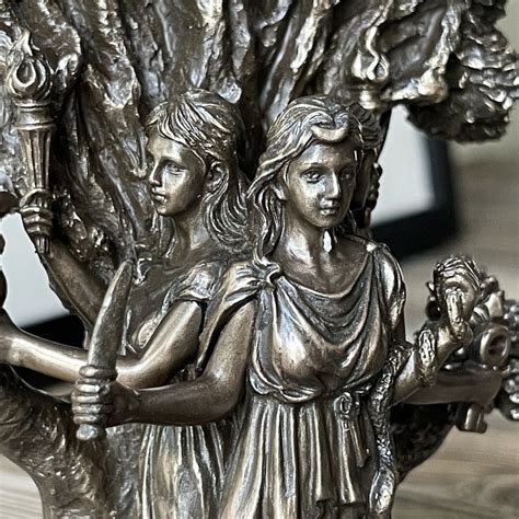 Triple Moon Goddess Hecate Statue Sculpture Art | #4567407117