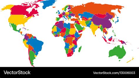 Colored Map Of The World - Kaleb Watson