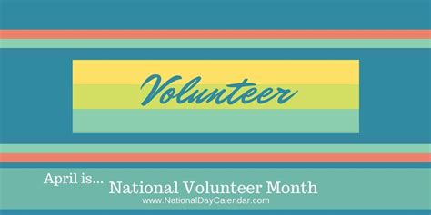 National Volunteer Month Logo - LogoDix