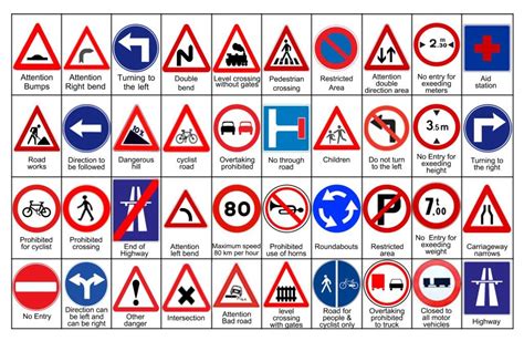 Traffic Symbol Signs And Road Safety Signs To see more Read it👇 | Traffic symbols, Road safety ...