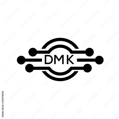 DMK letter logo. DMK best white background vector image. DMK Monogram logo design for ...