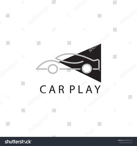 Car Play Logo Illustration Outline Abstract Stock Vector (Royalty Free ...