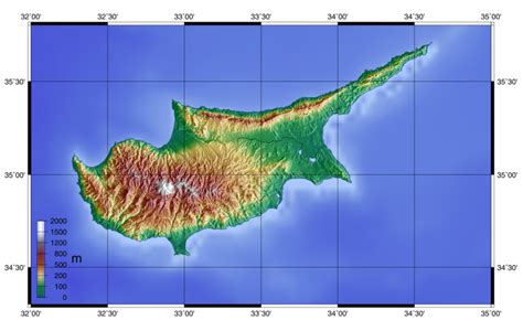 Map of Cyprus (Typographic Map) : Worldofmaps.net - online Maps and ...