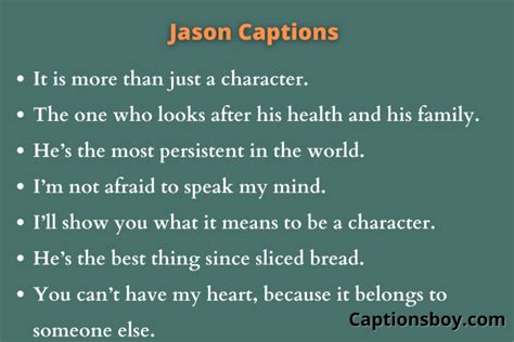 400+ Best Jason Captions for Instagram