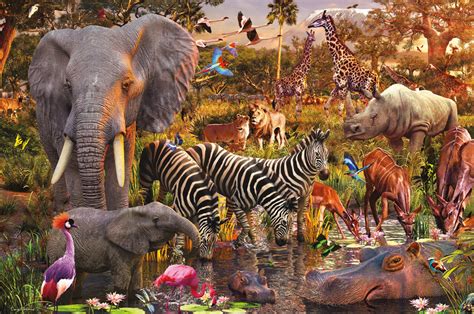 Ravensburger African Animals Jigsaw Puzzle | 3000 Piece Puzzle