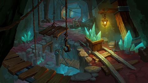 Mine, wang wei on ArtStation at https://www.artstation.com/artwork/JDOWA Environment Concept Art ...