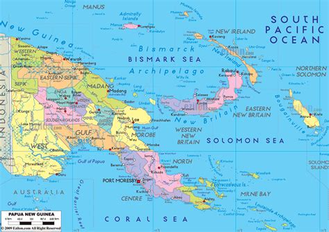 Papua New Guinea Map's