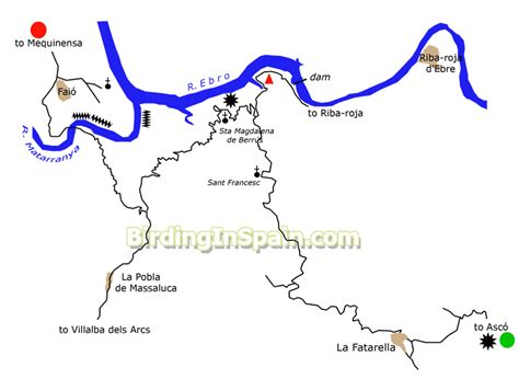 Ebro River Map