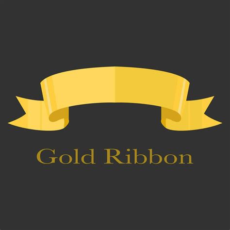 Realistic gold ribbon banner vector for your design project 35490668 ...