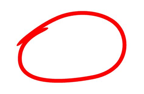 Red Marker Circle Transparent Background