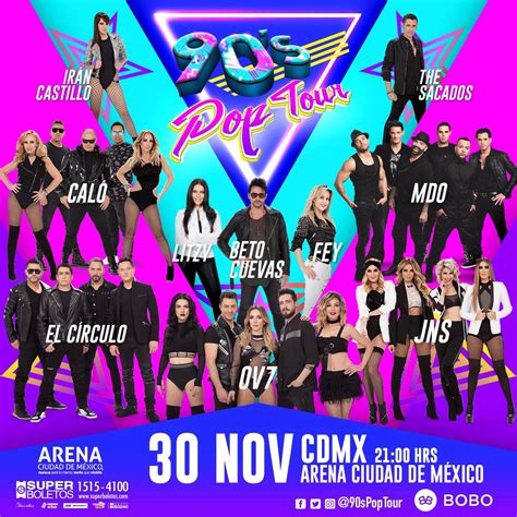 90 Pop Tour Arena Ciudad De Mexico Artistas - Tour Look