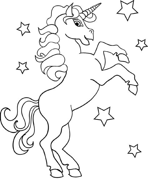 Unicorn Color Pages for Kids | Activity Shelter