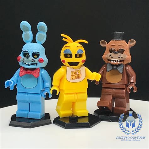 Calypso Customs FNAF Toy Animatronics Pack Custom Printed PCC Series Minifigure